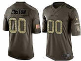 Nike Denver Broncos Customized Men's Olive Camo Salute To Service Veterans Day Limited Jersey1